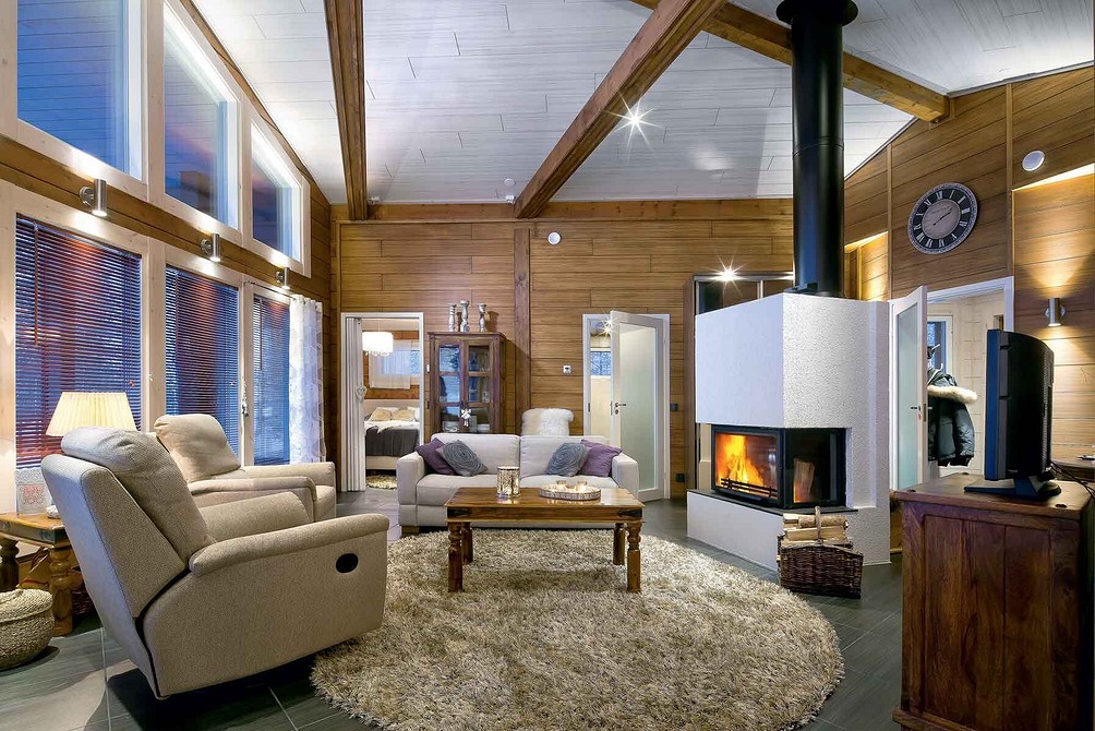 Интерьер дома из бруса: фото лучших вариантов дизайна всех комнат