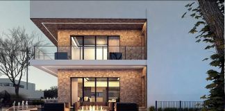 Проект дома с балконом и террасой: 184 кв.м