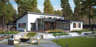 Планировка загородного дома Веска: 204 кв.м