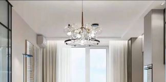 Кухня-гостиная с яркими акцентами