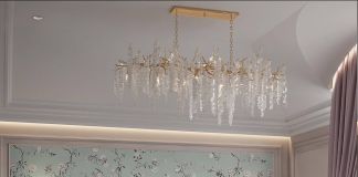 Интерьер спальни в пудрово-мятных тонах