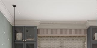 Стильная спальня с рабочей зоной