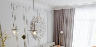 Кухня-гостиная в приятной цветовой гамме