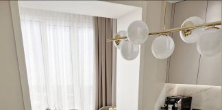 Оцените дизайн этой кухни-гостиной