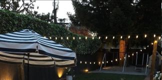 Освещение дворика