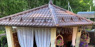 Беседка на открытом воздухе