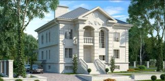 Проект с цокольным этажом и мансардой: 569 кв.м