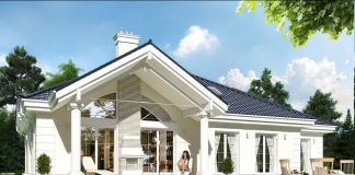 Проект дома на 4 спальни с террасой: 279 кв.м