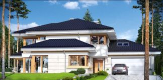 Проект дома с большим холлом: 301 кв.м