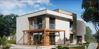 Дом в стиле хайтек с гаражом: 210 кв.м