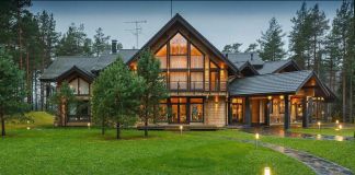 Проект дома из профилированного бруса с террасой