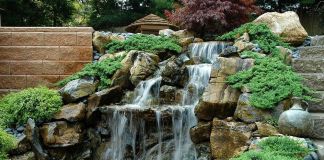 Водопад в ландшафтном дизайне