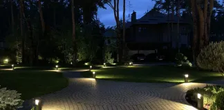 Освещение дачной дорожки