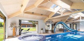 Как построить красивый дом с бассейном