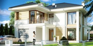 Проект двухэтажного дома с 4 спальнями